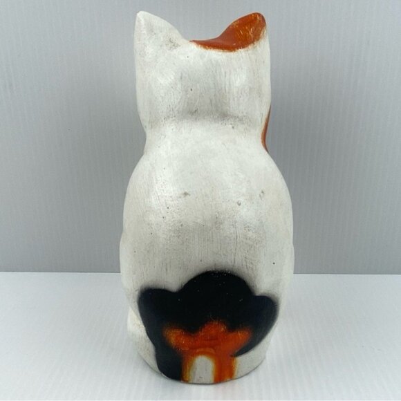 Wooden Cat Folk Art Jospehine - a Moggie from Quail Handpainted - Picture 4 of 7